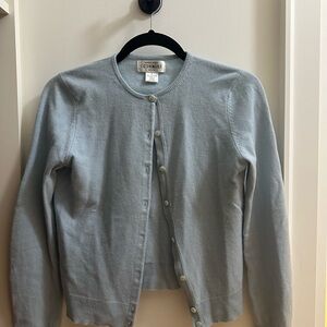 Sutton Cashmere Soft Blue Women's Cardigan